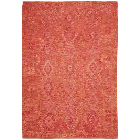 Tappeto Kilim Afghanistan rosso beige 206x298