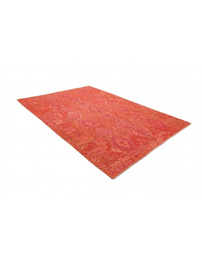 Tappeto Kilim Afghanistan rosso beige 206x298