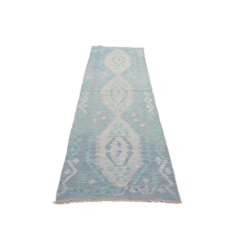 Tappeto Kilim Afghanistan beige bianco 82x294