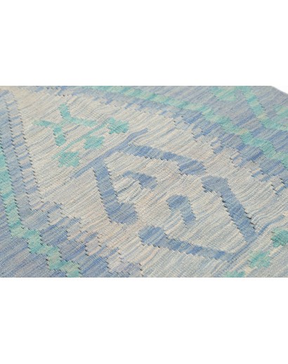 Tappeto Kilim Afghanistan beige bianco 82x294