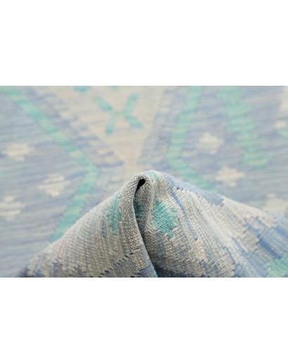 Tappeto Kilim Afghanistan beige bianco 82x294