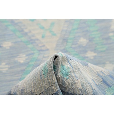 Tappeto Kilim Afghanistan beige bianco 82x294