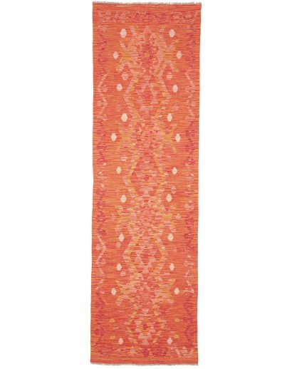 Tappeto Kilim Afghanistan rosso 87x288