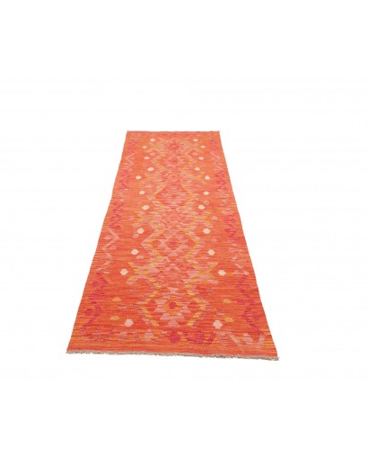 Tappeto Kilim Afghanistan rosso 87x288