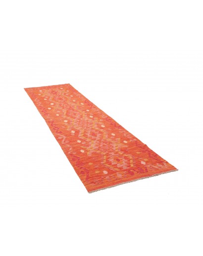 Tappeto Kilim Afghanistan rosso 87x288
