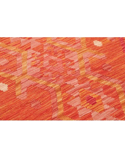 Tappeto Kilim Afghanistan rosso 87x288