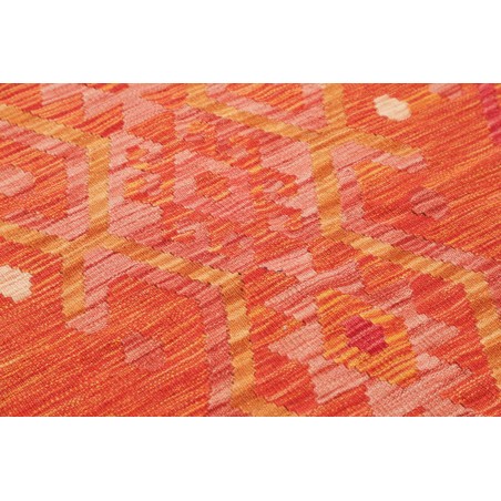 Tappeto Kilim Afghanistan rosso 87x288