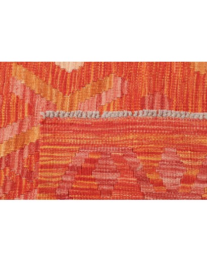 Tappeto Kilim Afghanistan rosso 87x288
