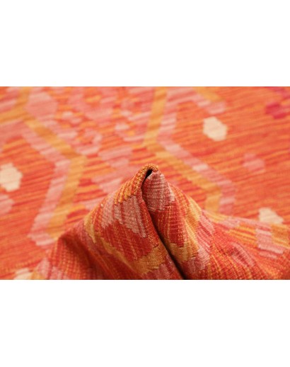 Tappeto Kilim Afghanistan rosso 87x288