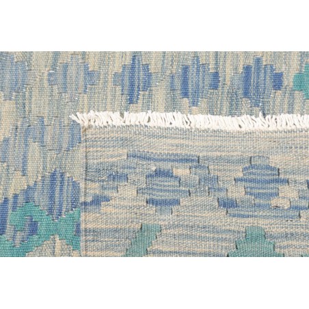 Tappeto Kilim Afghanistan beige blu 82x291