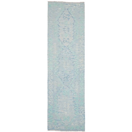 Tappeto Kilim Afghanistan beige azzurro 86x298
