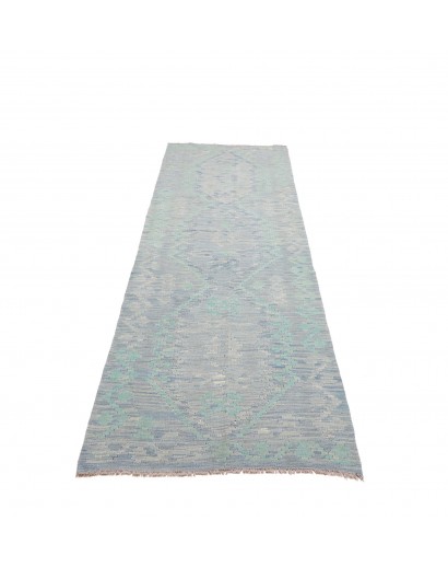 Tappeto Kilim Afghanistan beige azzurro 86x298