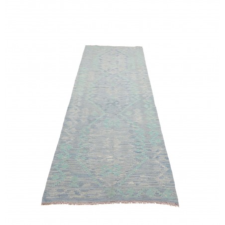 Tappeto Kilim Afghanistan beige azzurro 86x298