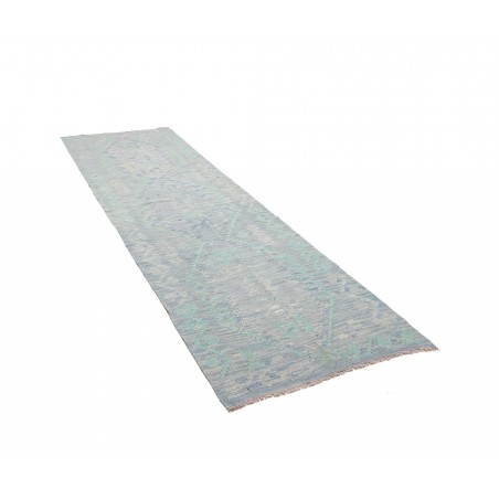 Tappeto Kilim Afghanistan beige azzurro 86x298