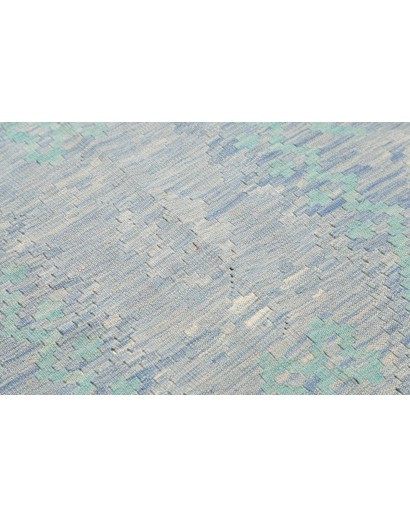 Tappeto Kilim Afghanistan beige azzurro 86x298