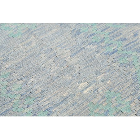 Tappeto Kilim Afghanistan beige azzurro 86x298