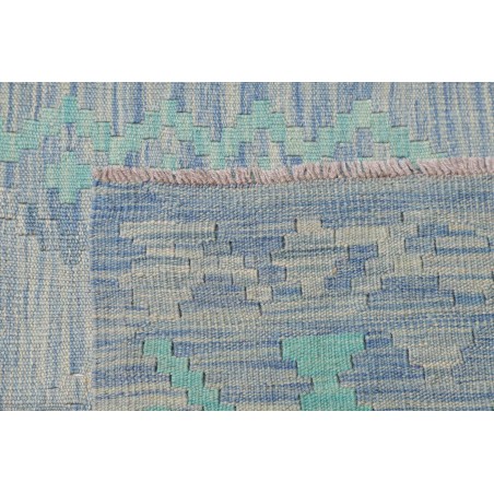 Tappeto Kilim Afghanistan beige azzurro 86x298