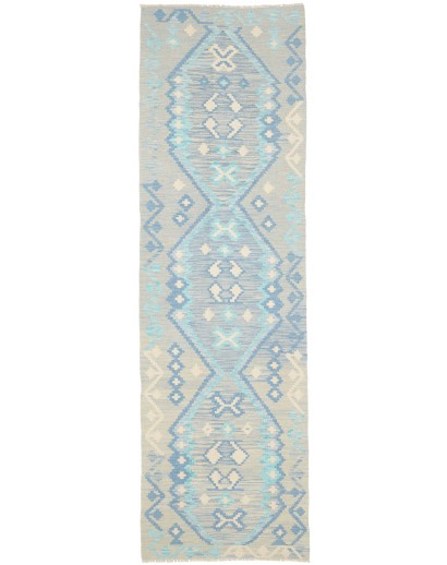 Tappeto Kilim Afghanistan beige grigio 85x296