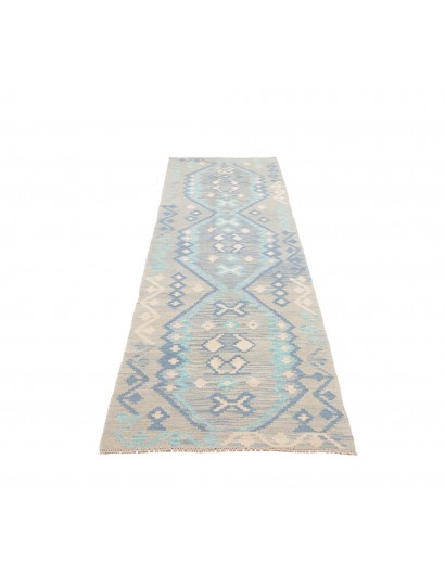 Tappeto Kilim Afghanistan beige grigio 85x296