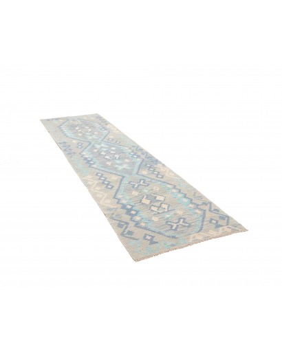 Tappeto Kilim Afghanistan beige grigio 85x296