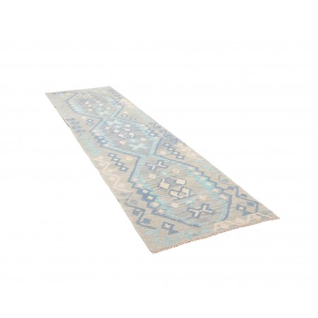 Tappeto Kilim Afghanistan beige grigio 85x296