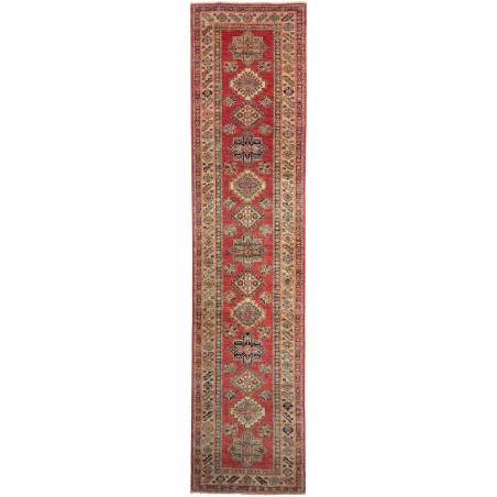 Tappeto Kazak Fine Pakistan rosso grigio 73x317