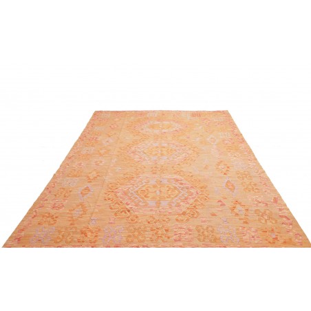 Tappeto Kilim Afghanistan marrone bianco 209x292