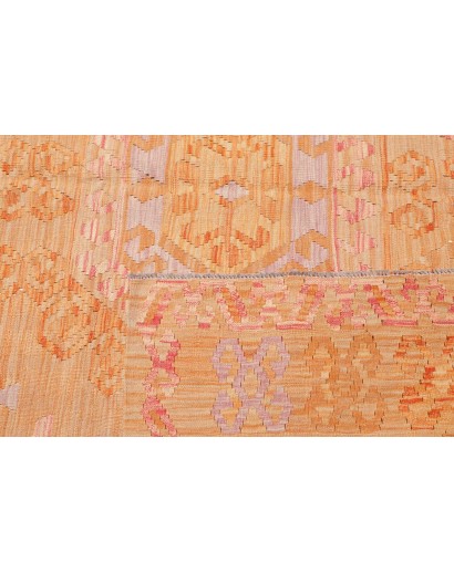 Tappeto Kilim Afghanistan marrone bianco 209x292