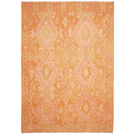 Tappeto Kilim Afghanistan arancione giallo 211x296
