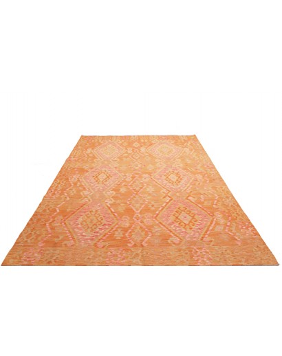 Tappeto Kilim Afghanistan arancione giallo 211x296