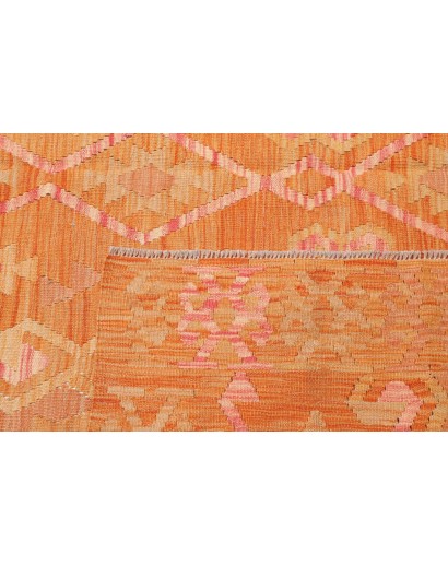 Tappeto Kilim Afghanistan arancione giallo 211x296