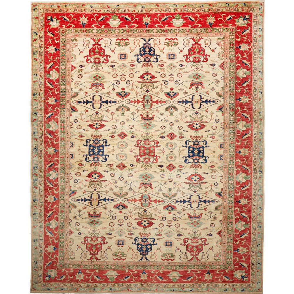 Tappeto Kazak Fine Pakistan marrone 308x375 Tappeto Kazak Fine Pakistan marrone 308x375