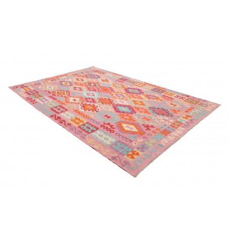 Tappeto Kilim Afghanistan marrone rosso 216x299