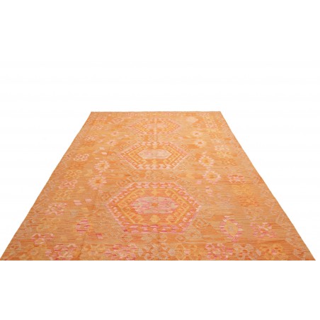 Tappeto Kilim Afghanistan arancione marrone 211x290