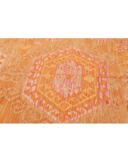 Tappeto Kilim Afghanistan arancione marrone 211x290