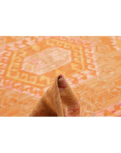 Tappeto Kilim Afghanistan arancione marrone 211x290