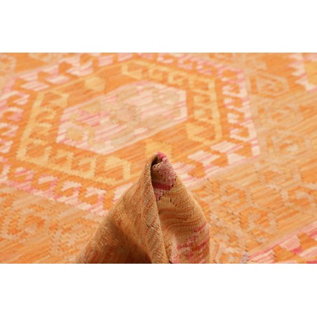 Tappeto Kilim Afghanistan arancione marrone 211x290