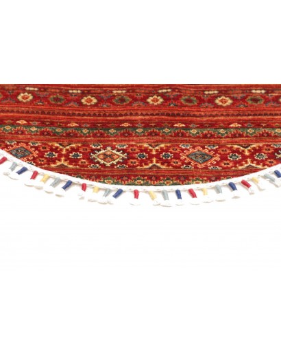 Tappeto Samarkand Pakistan marrone rosso 95x95