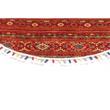 Tappeto Samarkand Pakistan marrone rosso 95x95