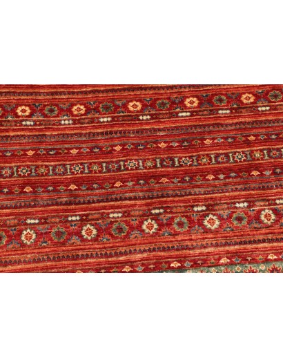 Tappeto Samarkand Pakistan marrone rosso 95x95