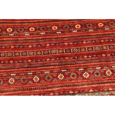 Tappeto Samarkand Pakistan marrone rosso 95x95