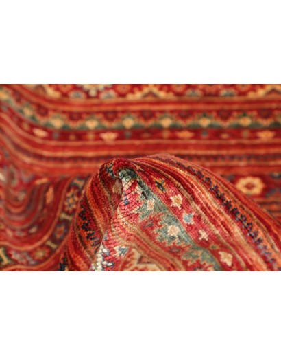 Tappeto Samarkand Pakistan marrone rosso 95x95