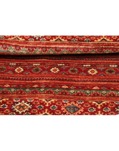 Tappeto Samarkand Pakistan marrone rosso 95x95