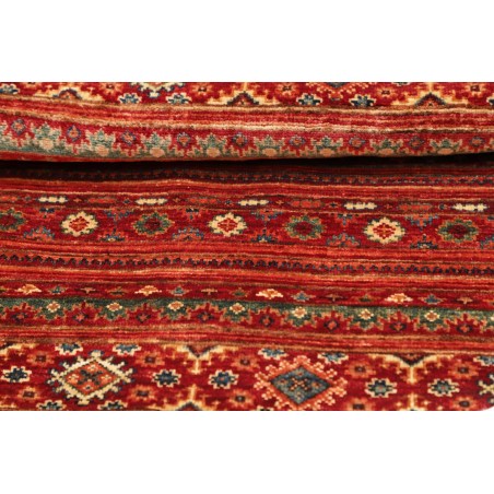 Tappeto Samarkand Pakistan marrone rosso 95x95