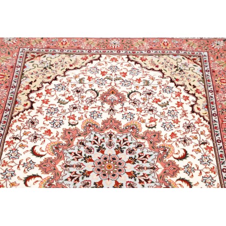 Tappeto Tabriz 50 Raj Persia bianco marrone 102x150