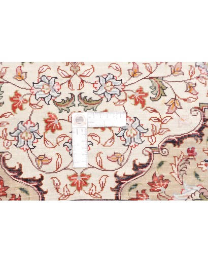 Tappeto Tabriz 50 Raj Persia bianco marrone 102x150