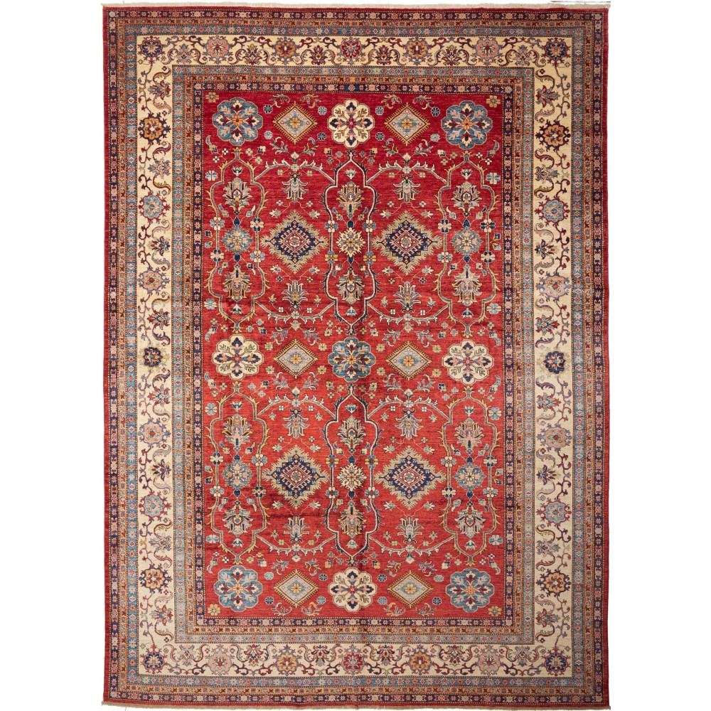 Tappeto Kazak Fine Pakistan marrone 301x423 Tappeto Kazak Fine Pakistan marrone 301x423