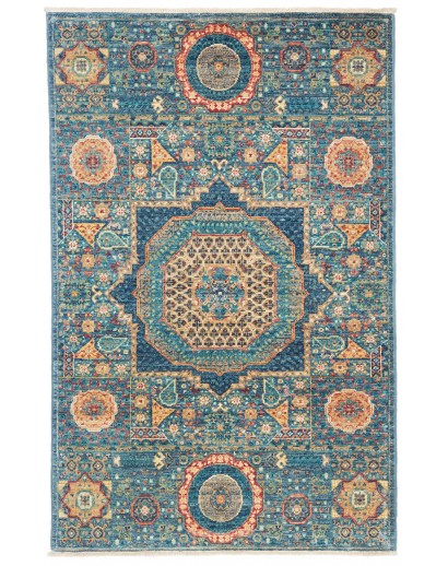 Tappeto Mamlouk Pakistan bianco grigio 82x125