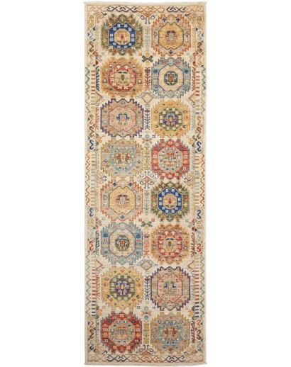 Tappeto Tribal Pakistan marrone 77x235