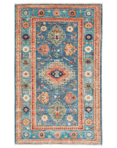 Tappeto Kazak Fine Pakistan marrone bianco 80x130